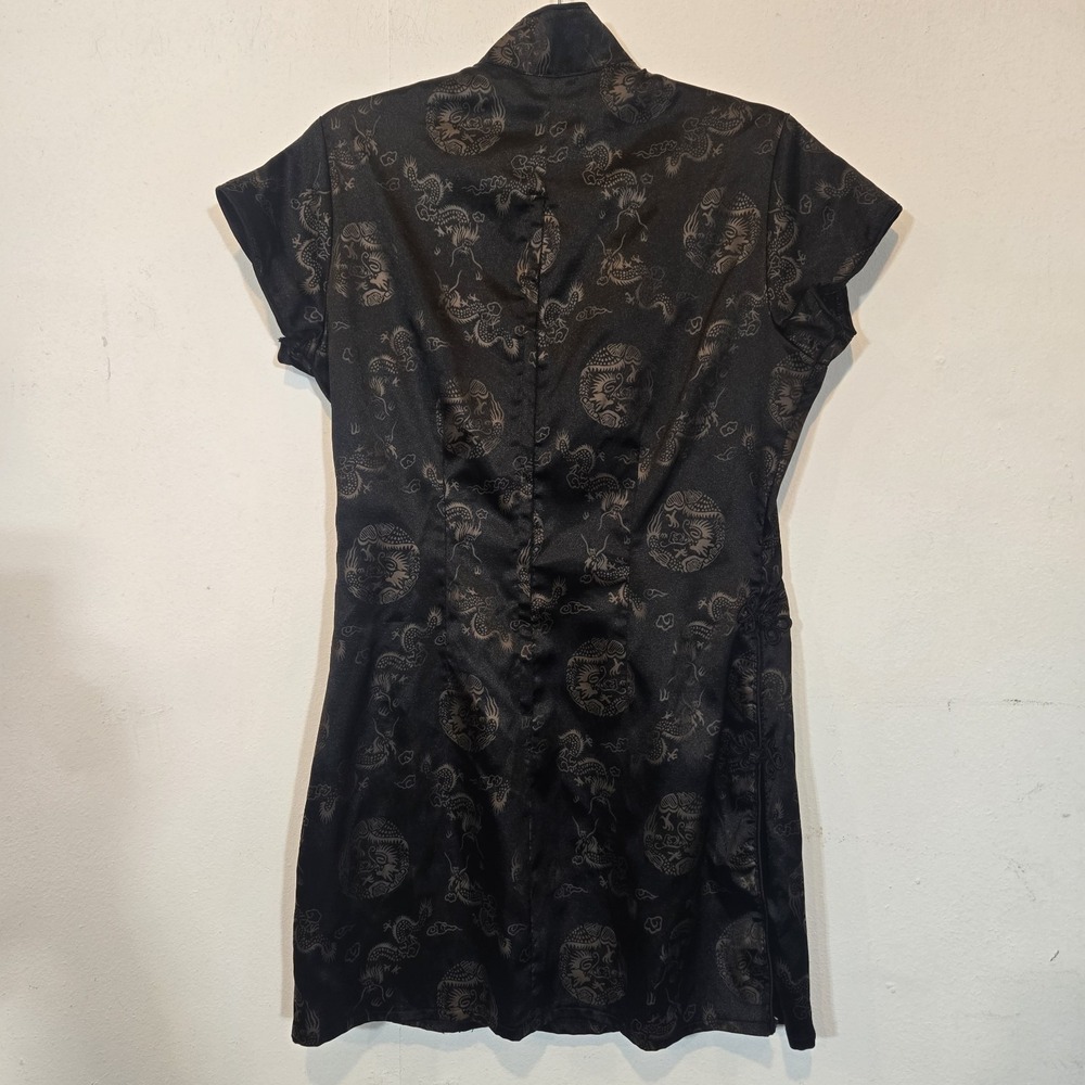 Vintage Fredericks Of Hollywood Short Sexy Black Asian Dress - Picture 2 of 10